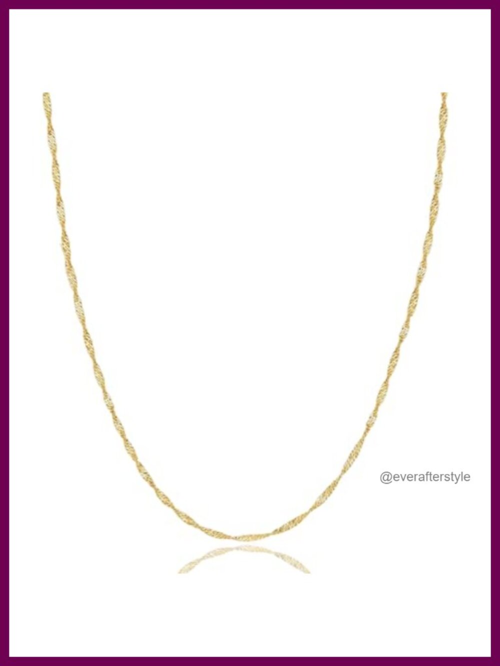 14k Solid Gold Singapore Chain Necklace Dainty Layering 1mm 1.4mm